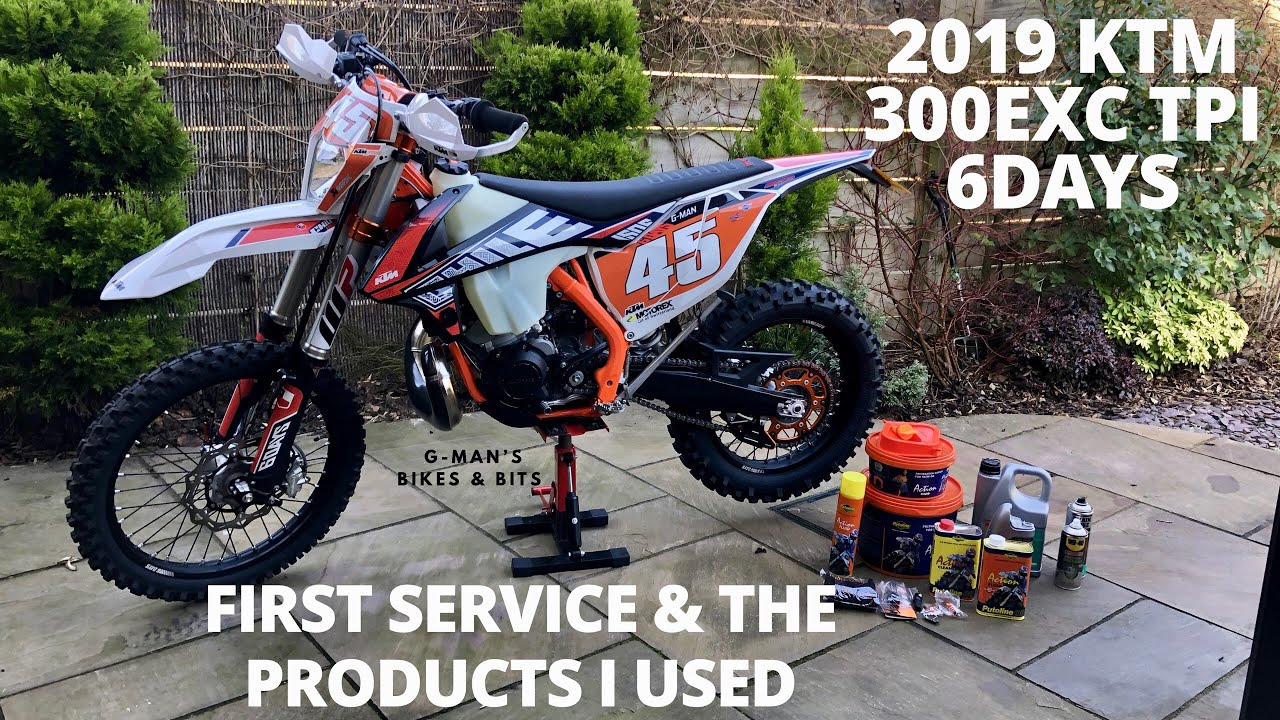 2019 KTM 300 EXC TPI 6 DAYS - First service & what products and parts I used