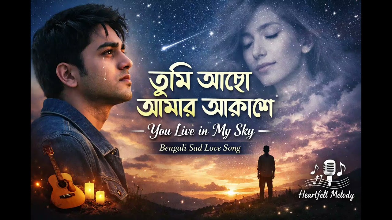 Tumi Acho Amar Akashe | Bengali Sad Love Song 2026 | Emotional Heart Touching Song 