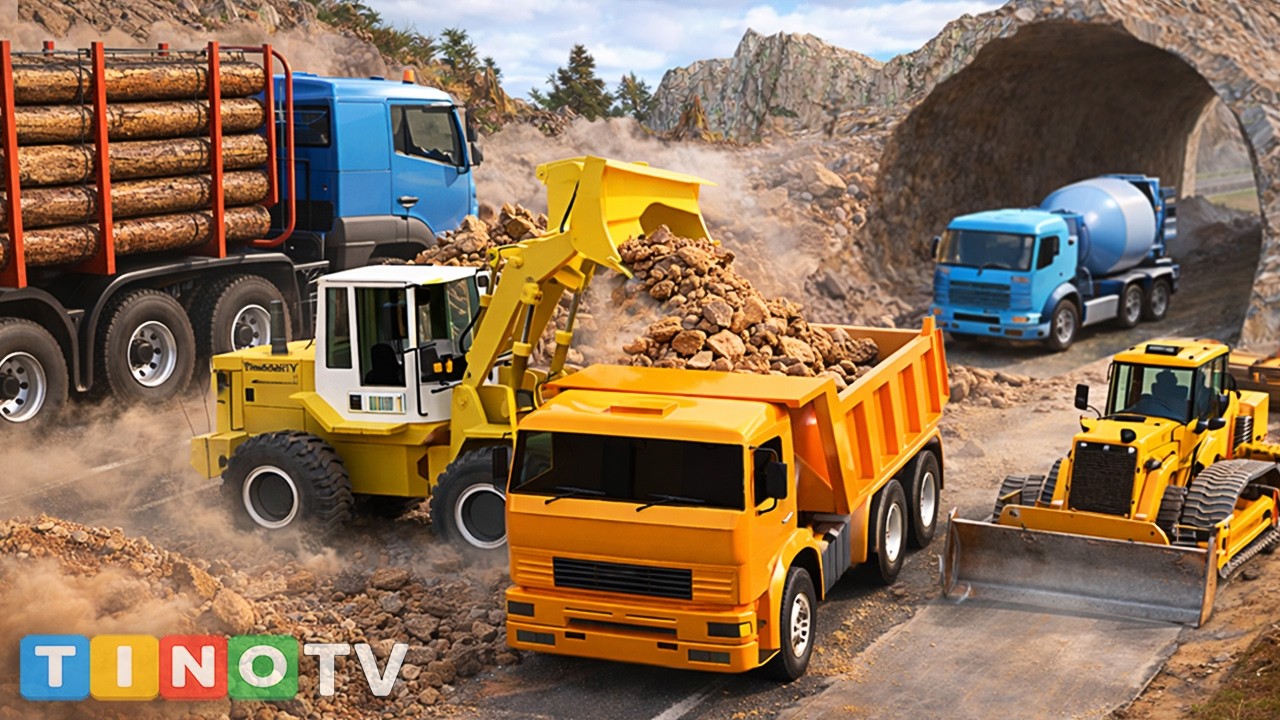 Mountain Tunnel Construction After Landslide Accident 🚧 Heavy Equipment Builds New Highway Tunnel