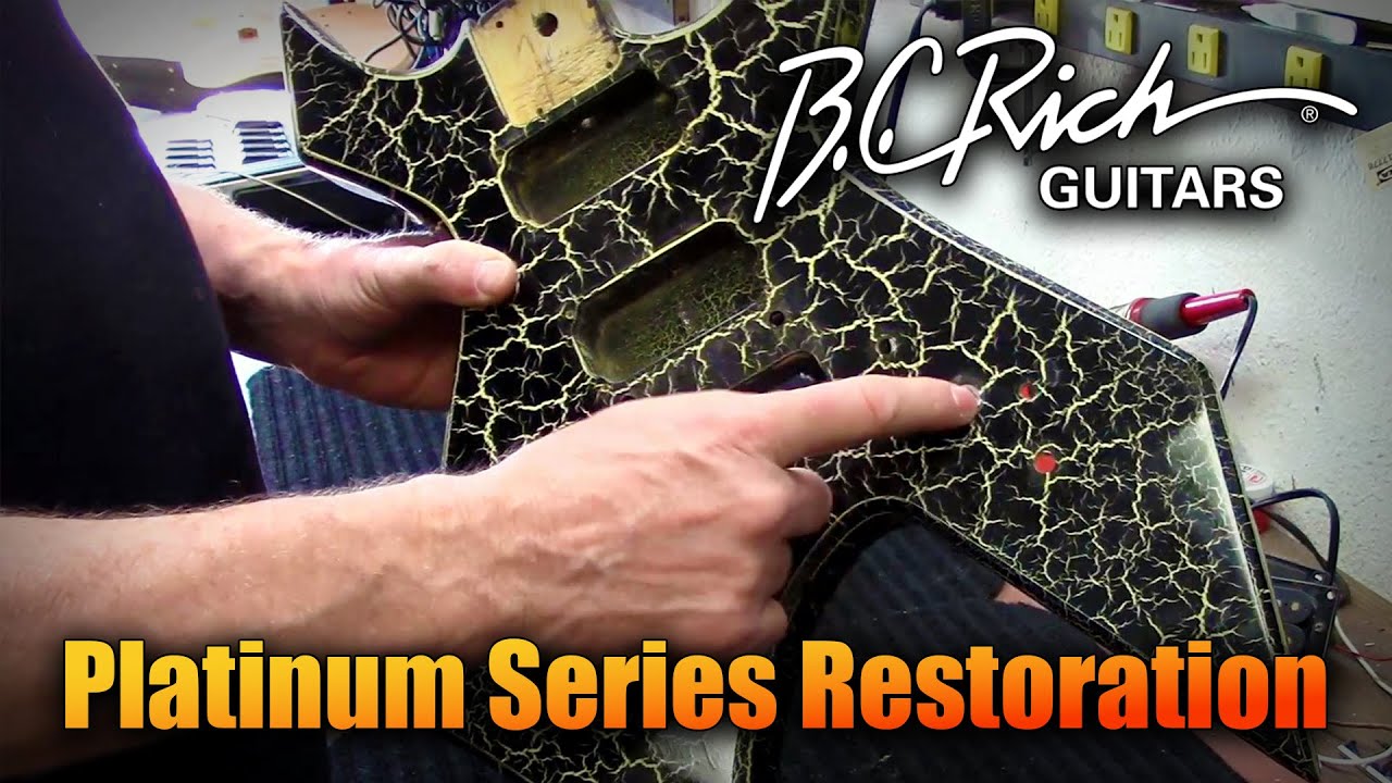 Реставрация серии Crackle B.C. Rich Platinum.