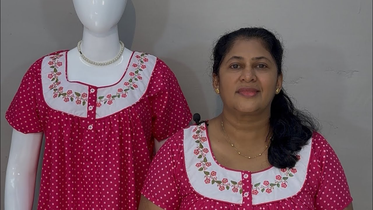 ELSA BRAND XL PLEATED NIGHTIES / FOR BOOKING…8714736655 @ ELSA FASHIONS.