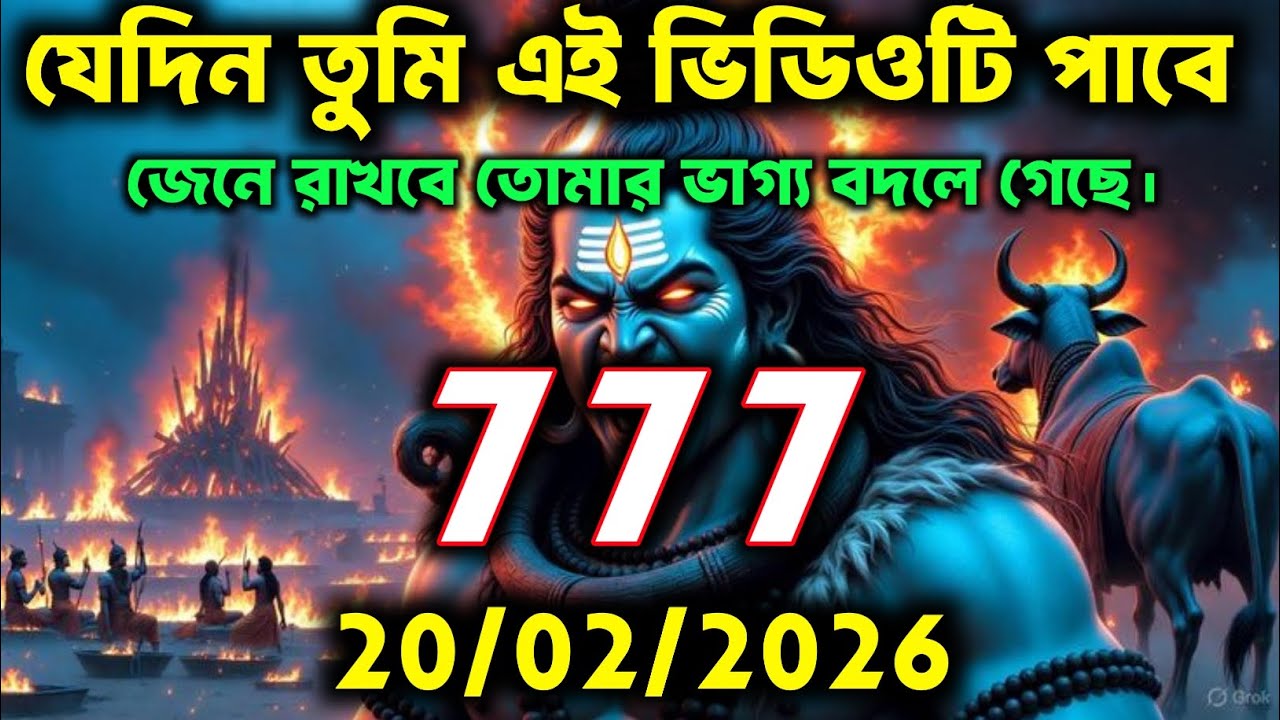🧿✅মহাদেবজির 20 ফেব্রুয়ারি 2026 সালের বার্তা ||Mahadev ka sandesh | Shiv sandesh | Shiv message today