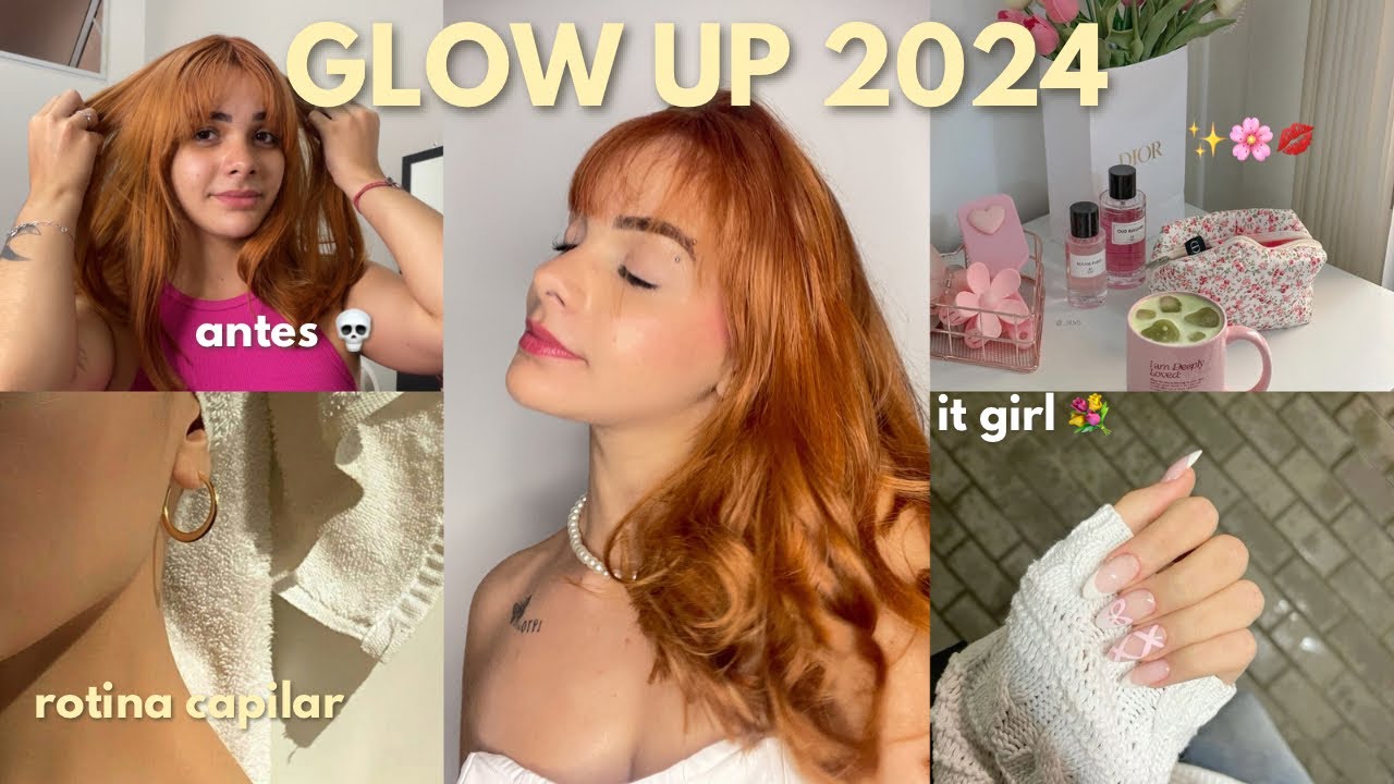 GLOW UP físico 2024 | cabelo, pele, sobrancelha 🌸💐