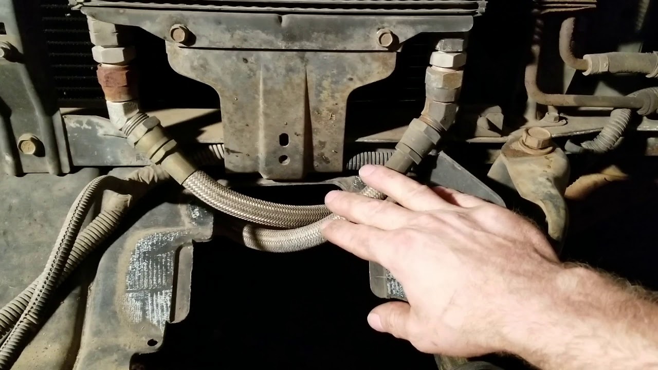 Pulling the radiator core support In a 1993 GMC