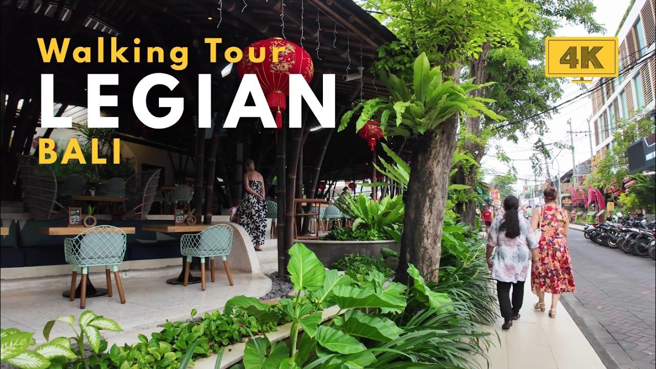 LEGIAN, Bali | Afternoon Walk Around Beach, Garlic Lane & Padma Utara Street 2026 Walking Tour 4K