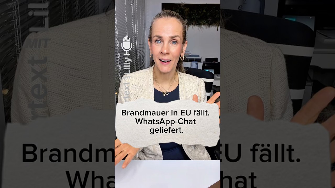 In der EU ist die Brandmauer eine Dreht&uuml;r | #klartextmitlilly