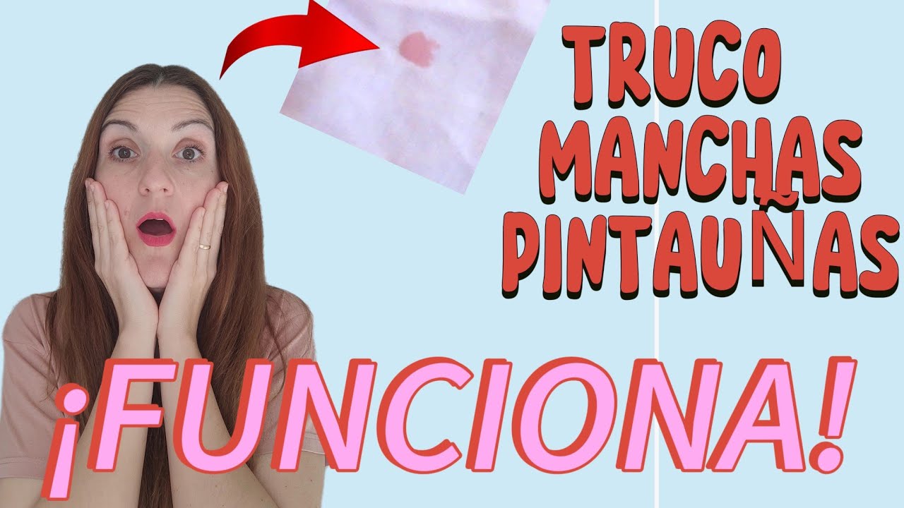 💥Como QUITAR manchas de ESMALTE en la ROPA blanca/Como ELIMINAR manchas de PINTAUÑAS facilmente#2024