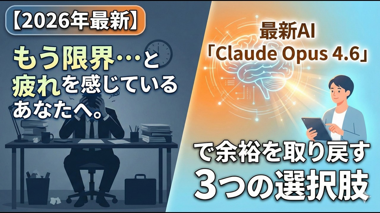 「10週間の仕事が10分に！？最強AI『Claude Opus 4.6』が起こす働き方革命の全貌」