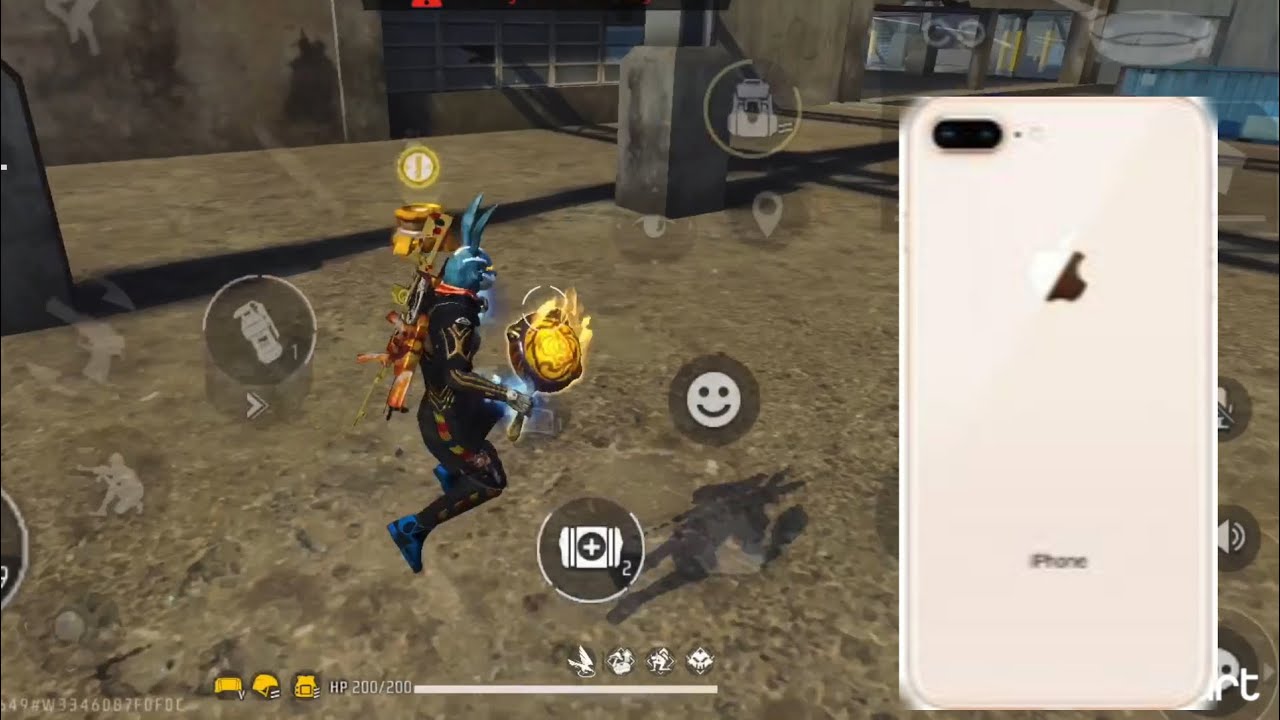 ASÍ ES JUGAR FREE FIRE EN IPHONE 8PLUS EN 2025