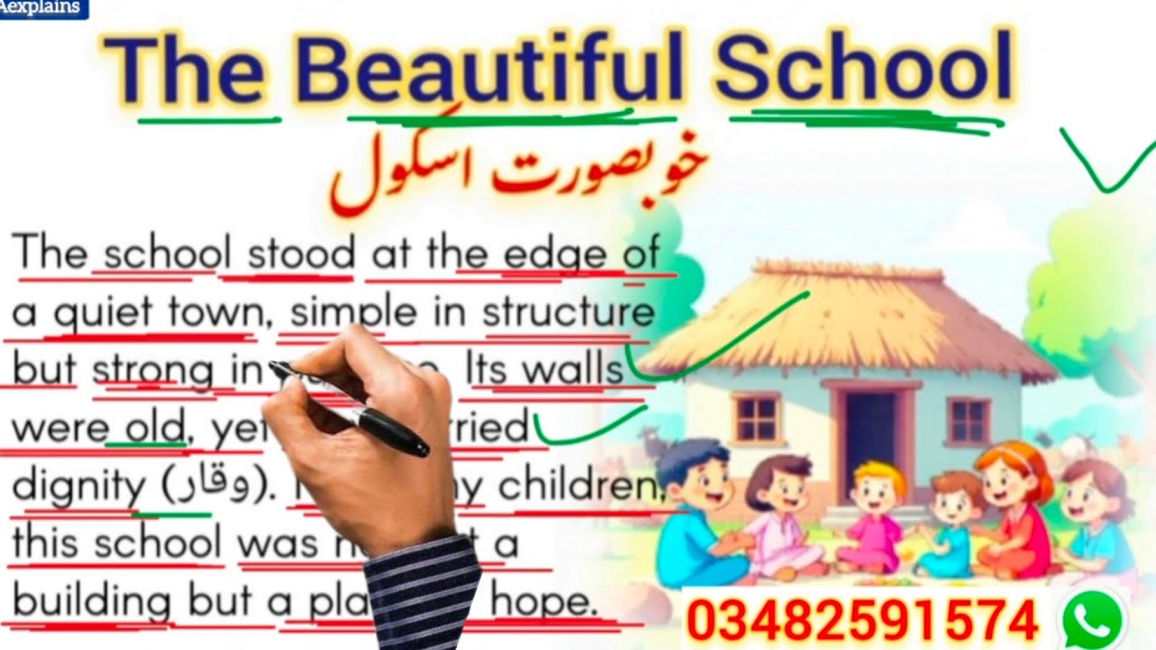 The Beautiful School | خوبصورت اسکول | Learn English Through Stories | AExplains