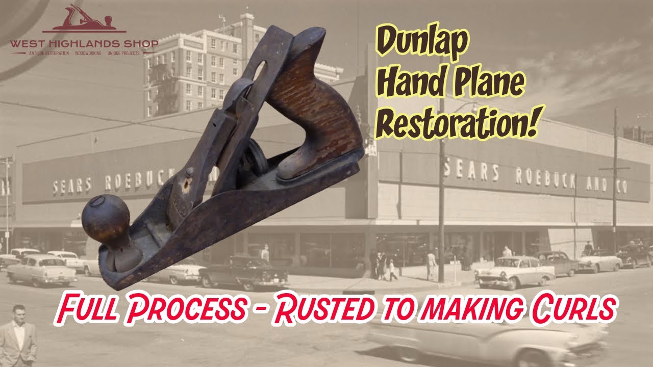 Amazing Restoration Dunlap Hand Plane - Complete Process