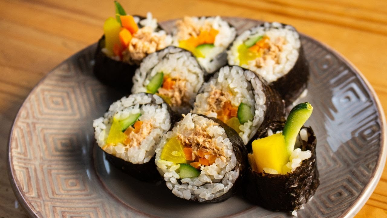 KIMBAP DE ATUM | receita coreana | parece sushi, mas não é
