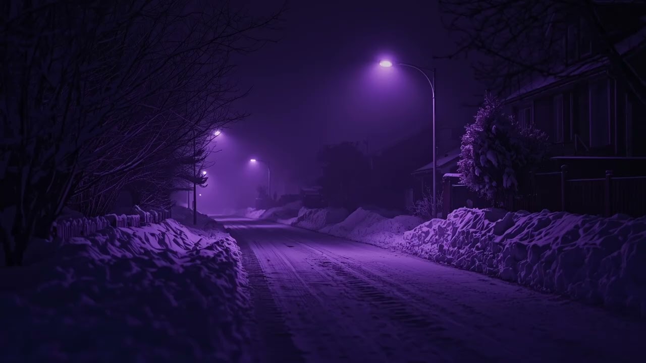 soft lights, cold night