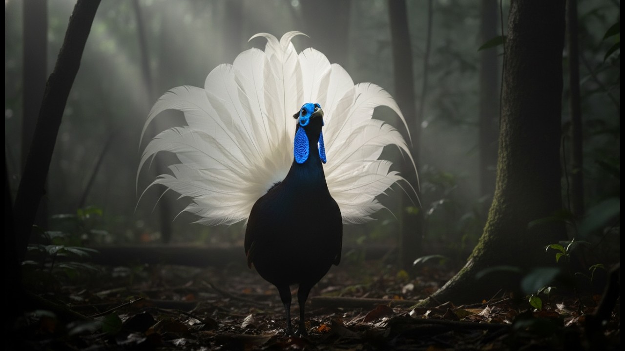 Is This Alien Bird Real? The Extremely Rare Heart-Tailed Bulwer's Pheasant Captured in 4K!