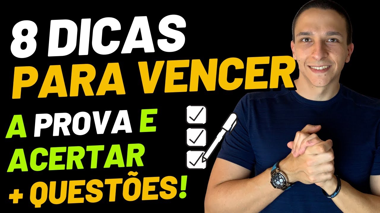 8 SEGREDOS para fazer PROVAS e ACERTAR MAIS QUESTÕES - FUNCIONA! Thiago Pereira -  Concursos