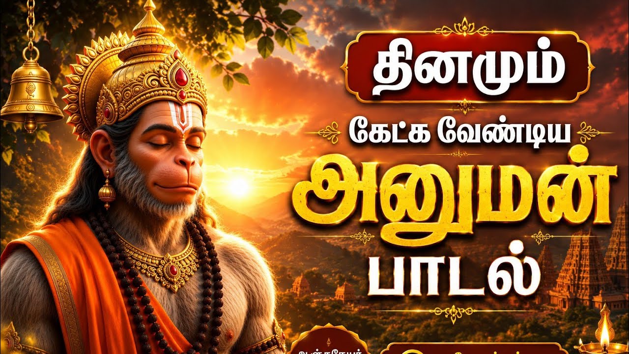 மன அமைதி தரும் அனுமன் பாடல் | Hanuman Devotional Song Tamil | Sri Hanuman | Anjaneyar Songs Tamil AI