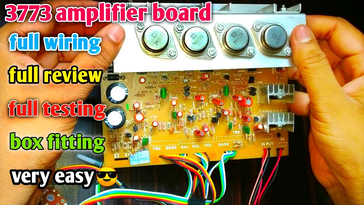 3773 Powerful Transistor Audio Amplifier Board.2n3773 250W FULL WIRING🔥🔥🔥