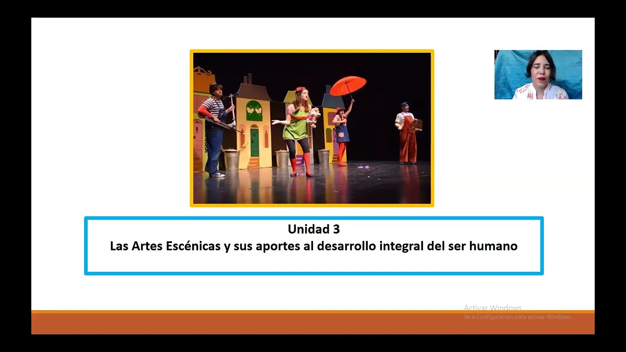 Unidad III.Asignatura Educación Artística. Las Artes Escénicas.