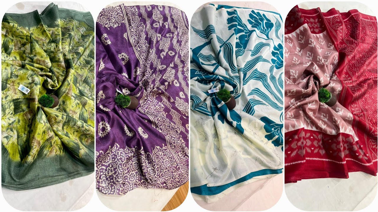Semi Tussar Silk Digital Printed Sarees || 📲9179750066 || Shop Sadar Bazar Raipur 