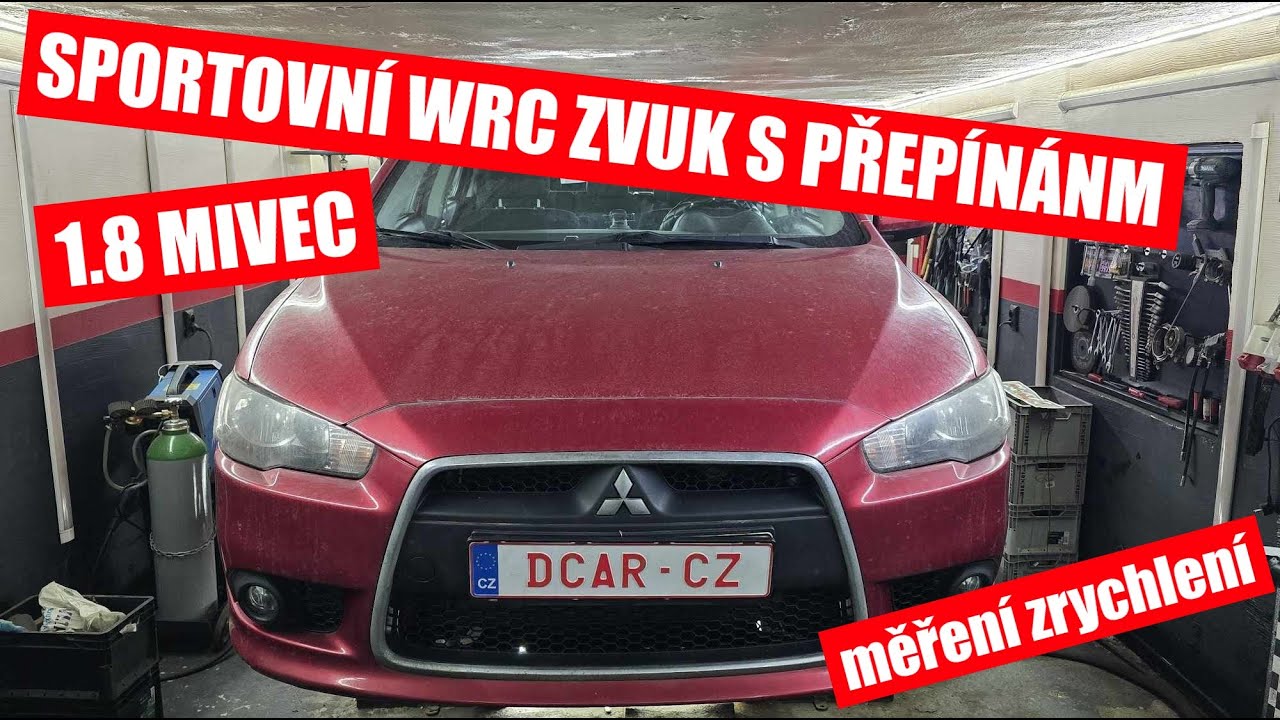 Mitsubishi Lancer 1.8 MIVEC - výfukový koncový díl s přepínáním hlučnosti