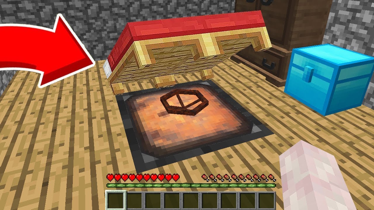 Я ПОСТРОИЛ СЕКРЕТНЫЙ БУНКЕР ПОД КРОВАТЬЮ В МАЙНКРАФТ НУБИК ИГРАЕТ В MINECRAFT 100% ТРОЛЛИНГ ЛОВУШКА
