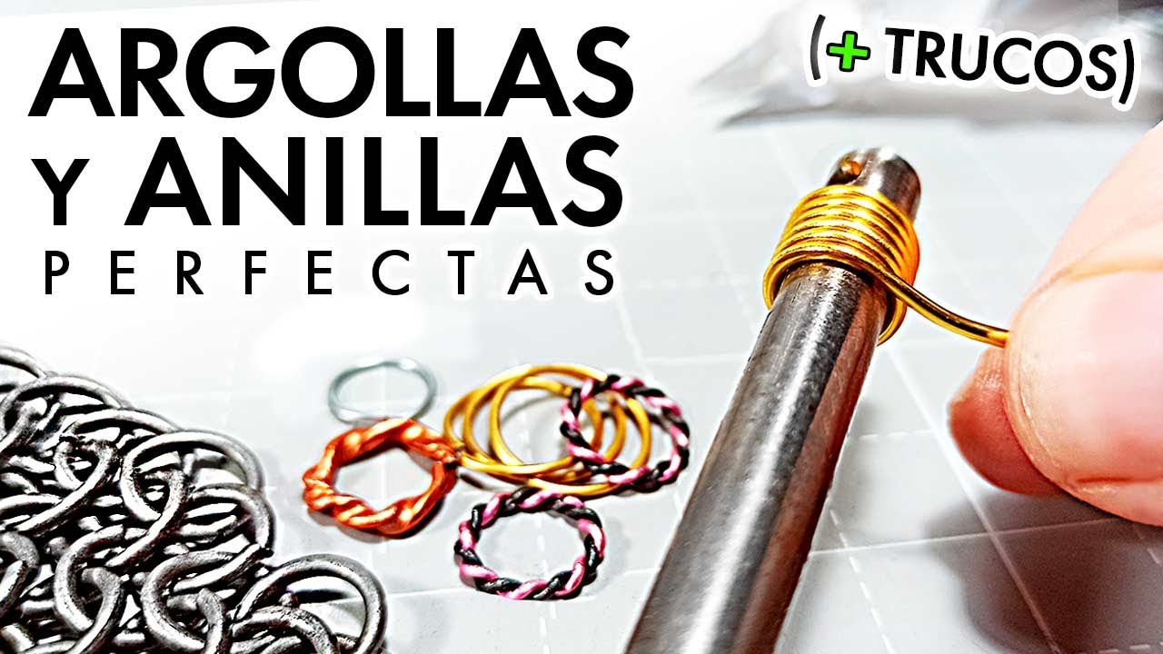 (TRUCOS) Cómo hacer ARGOLLAS de METAL ✅ Anillas metálicas, aros y aretes de alambre fácil y rápido