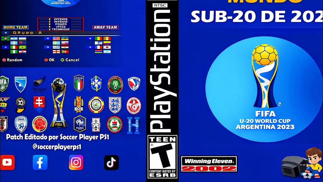 LANÇOU – NOVO PATCH – WOLRD CUP SUB.20 2023  WE2002 By.@Soccer Player PS1