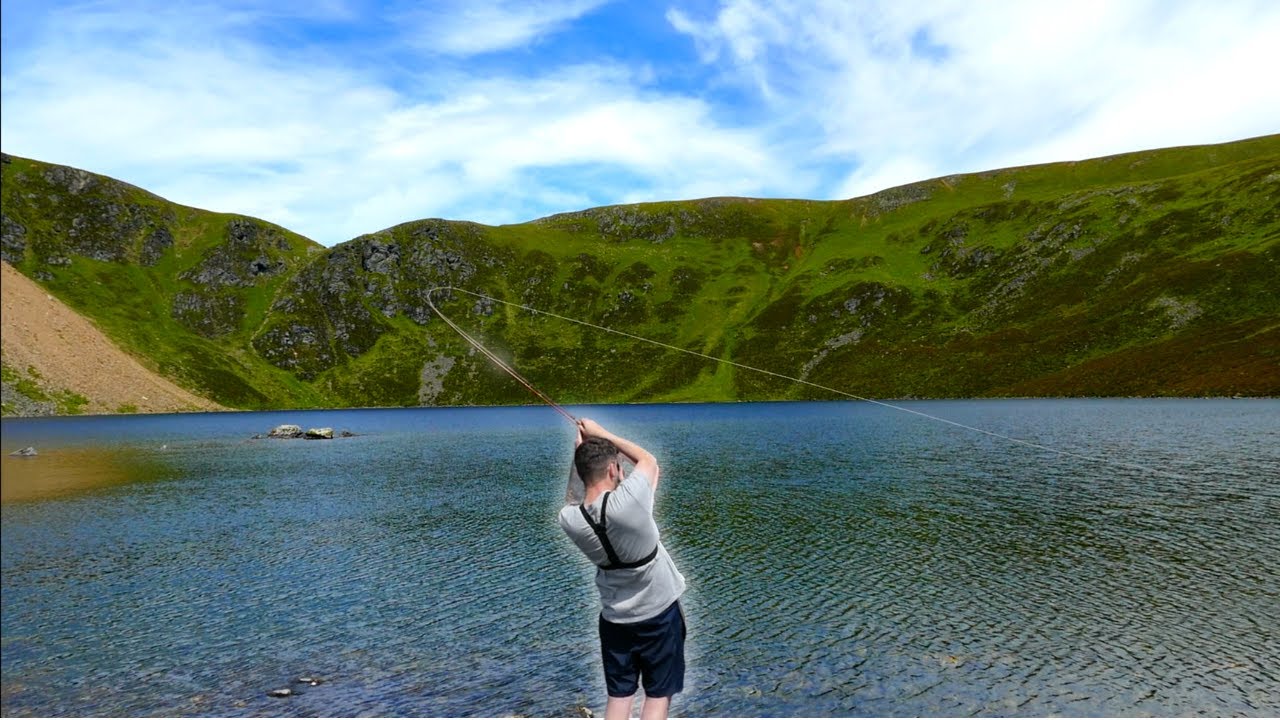 Fly Fishing a Remote Hill Loch in Scotland