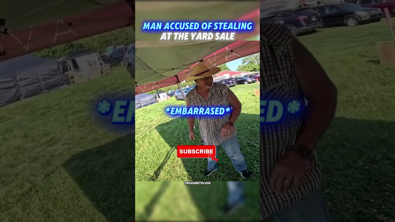 Accused Of Stealing This Item At A Yard Sale! 😤 #yardsale #thief