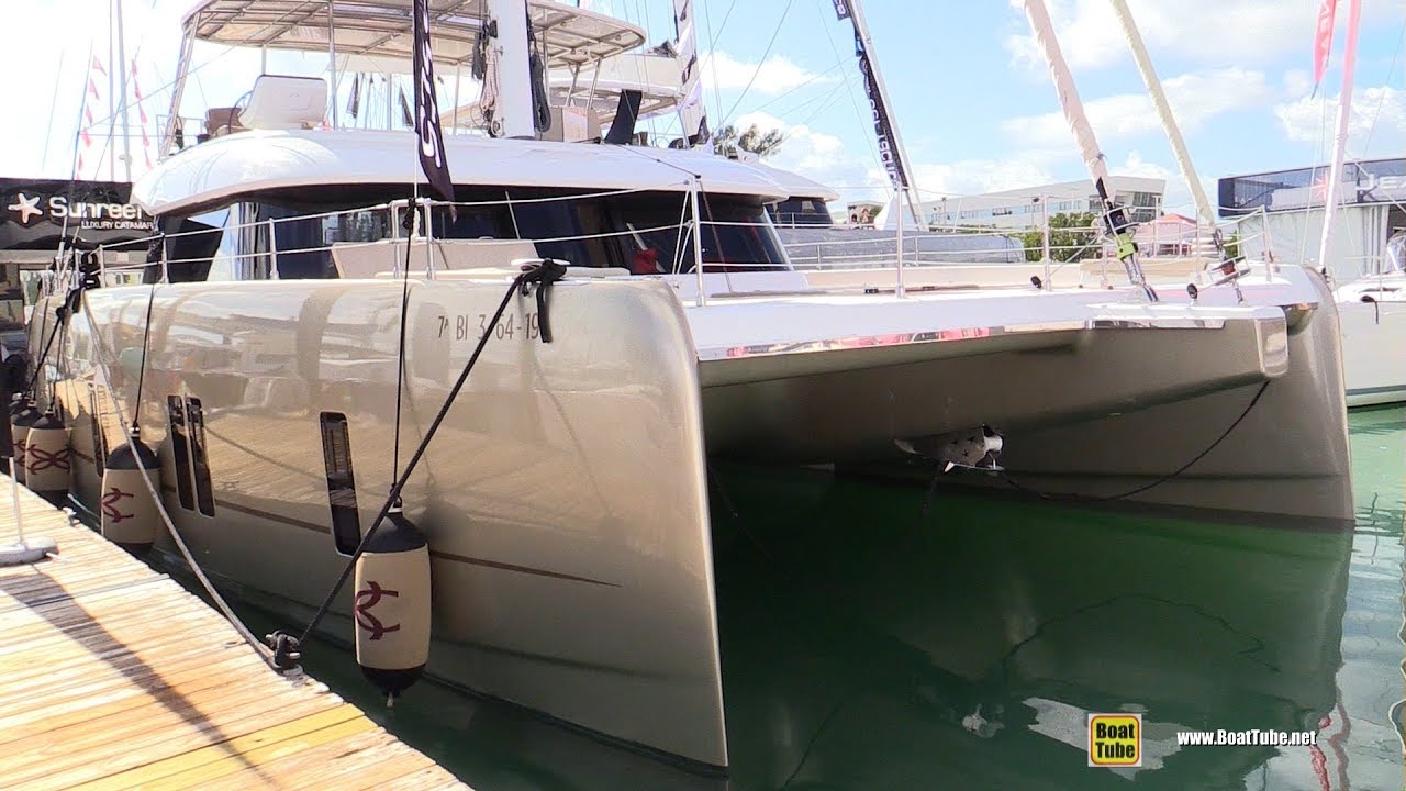 2020 Sunreef 50 Luxury Sail Catamaran - Walkaround Tour - 2020 Miami Boat Show