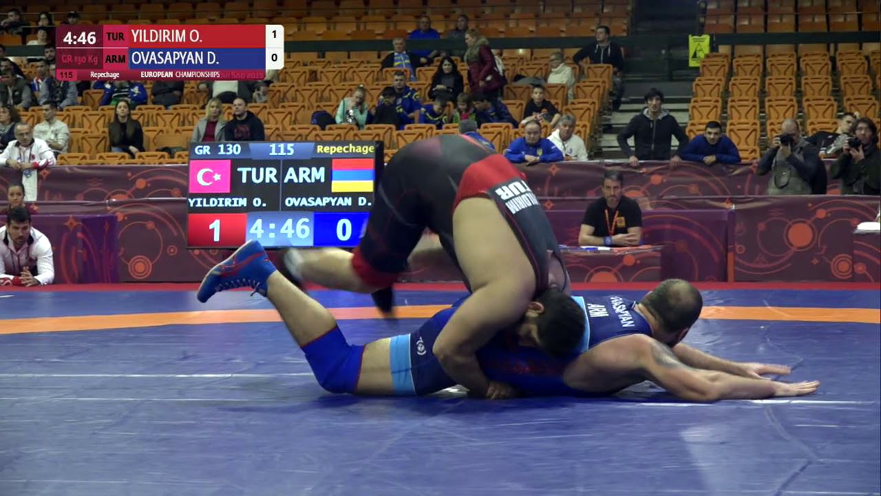 Repechage GR - 130 kg: O. YILDIRIM (TUR) v. D. OVASAPYAN (ARM)