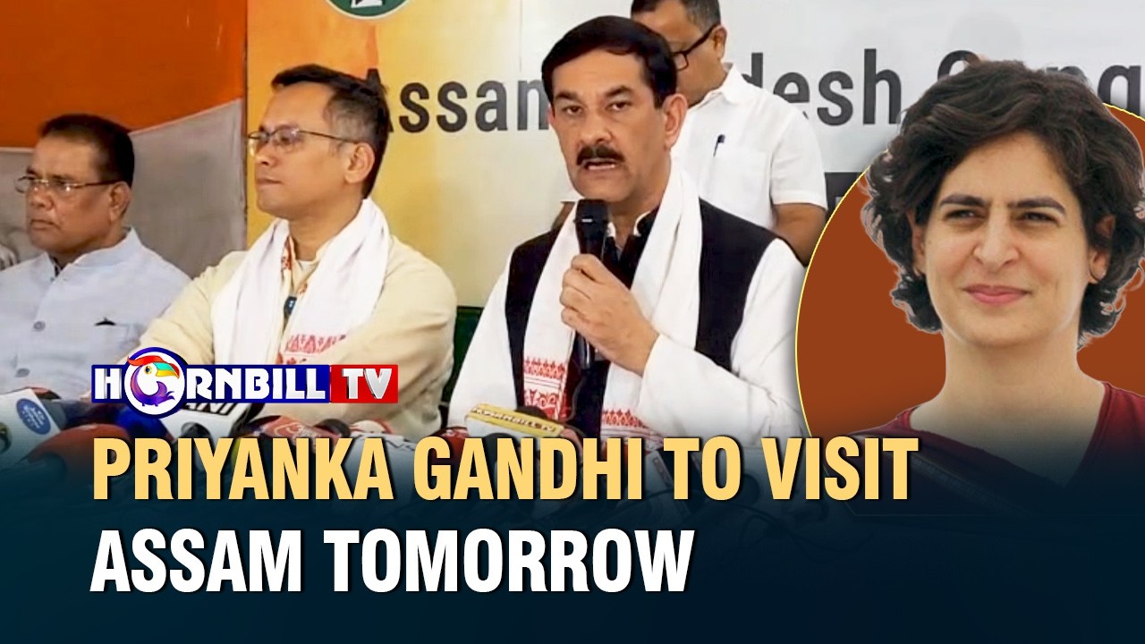 PRIYANKA GANDHI TO VISIT ASSAM TOMORROW