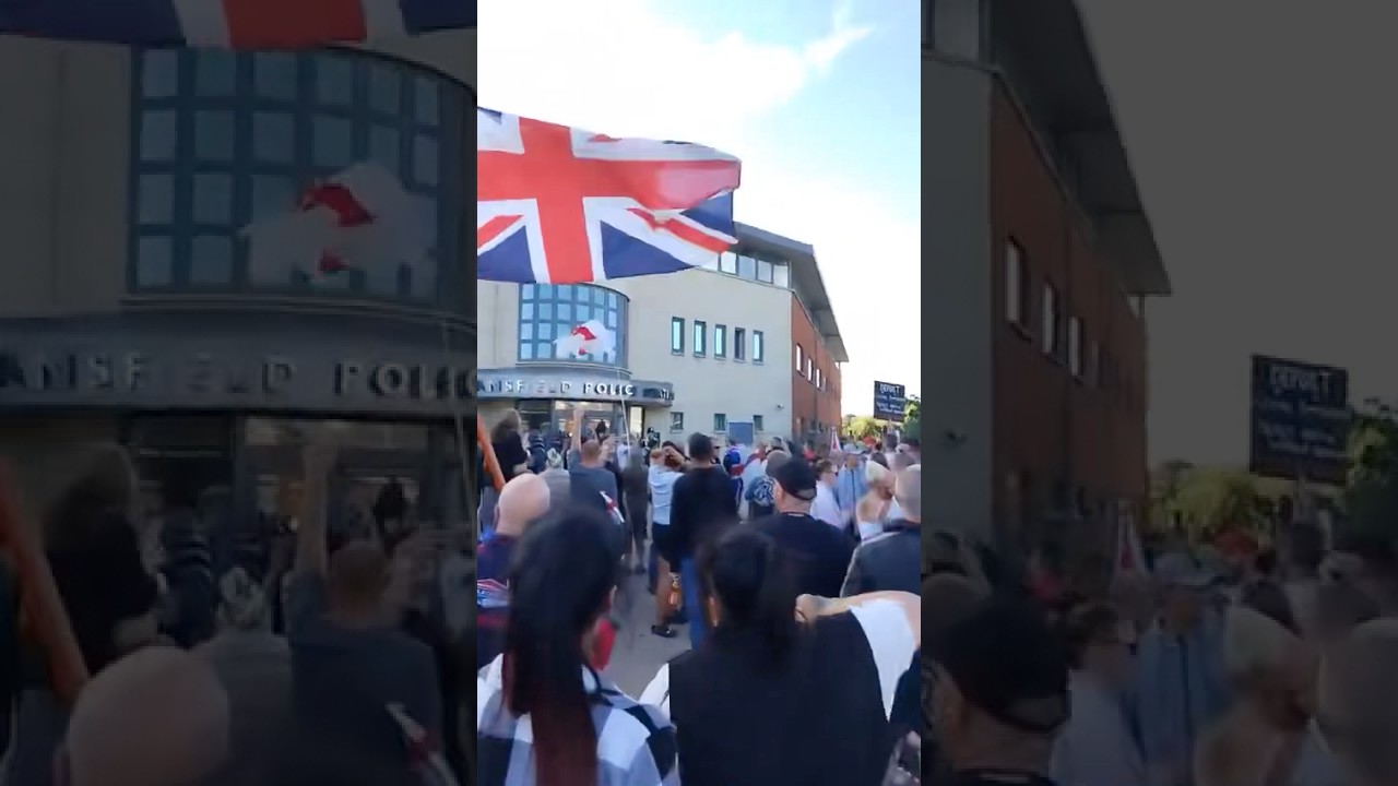 Mansfield Police Station Protest #mansfield #shorts #uk #protests