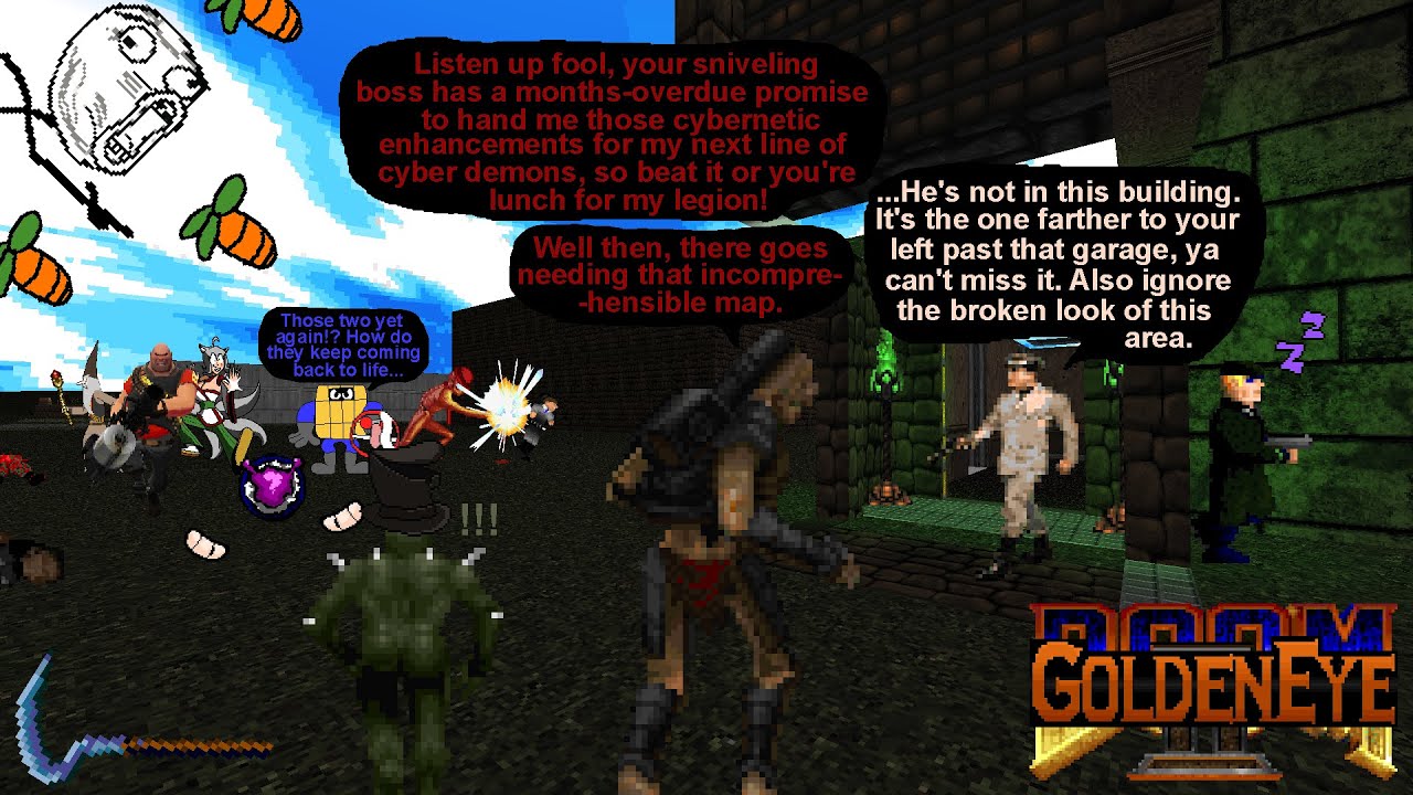 Doom BYOC Multiplayer - Venturing through the roughness of a GoldenEye 007 total conversion!