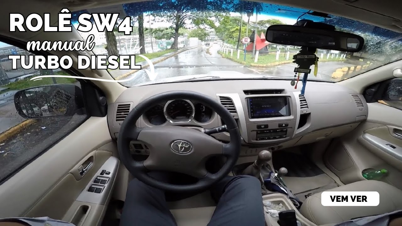 ROLÊ SW4 MANUAL TURBO DIESEL!!!