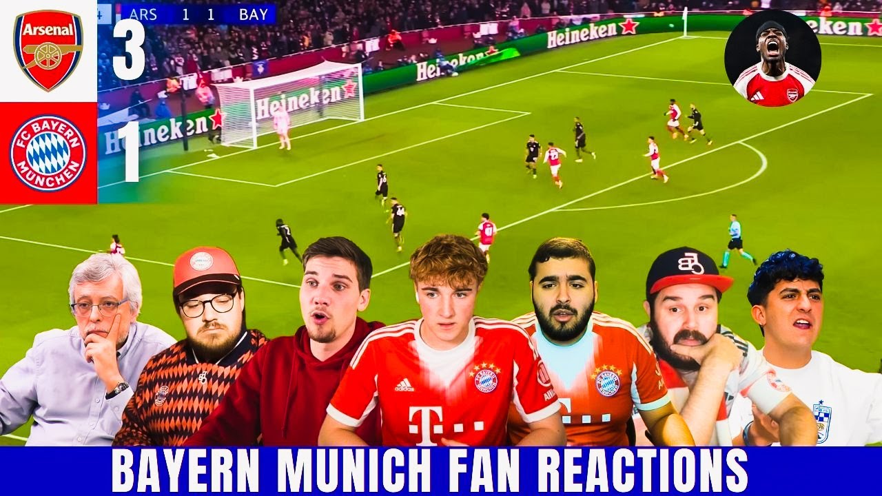 BAYERN MUNICH FANS GUTTED | ARSENAL 3-1 BAYERN MUNICH REACTION | CHAMPIONS LEAGUE