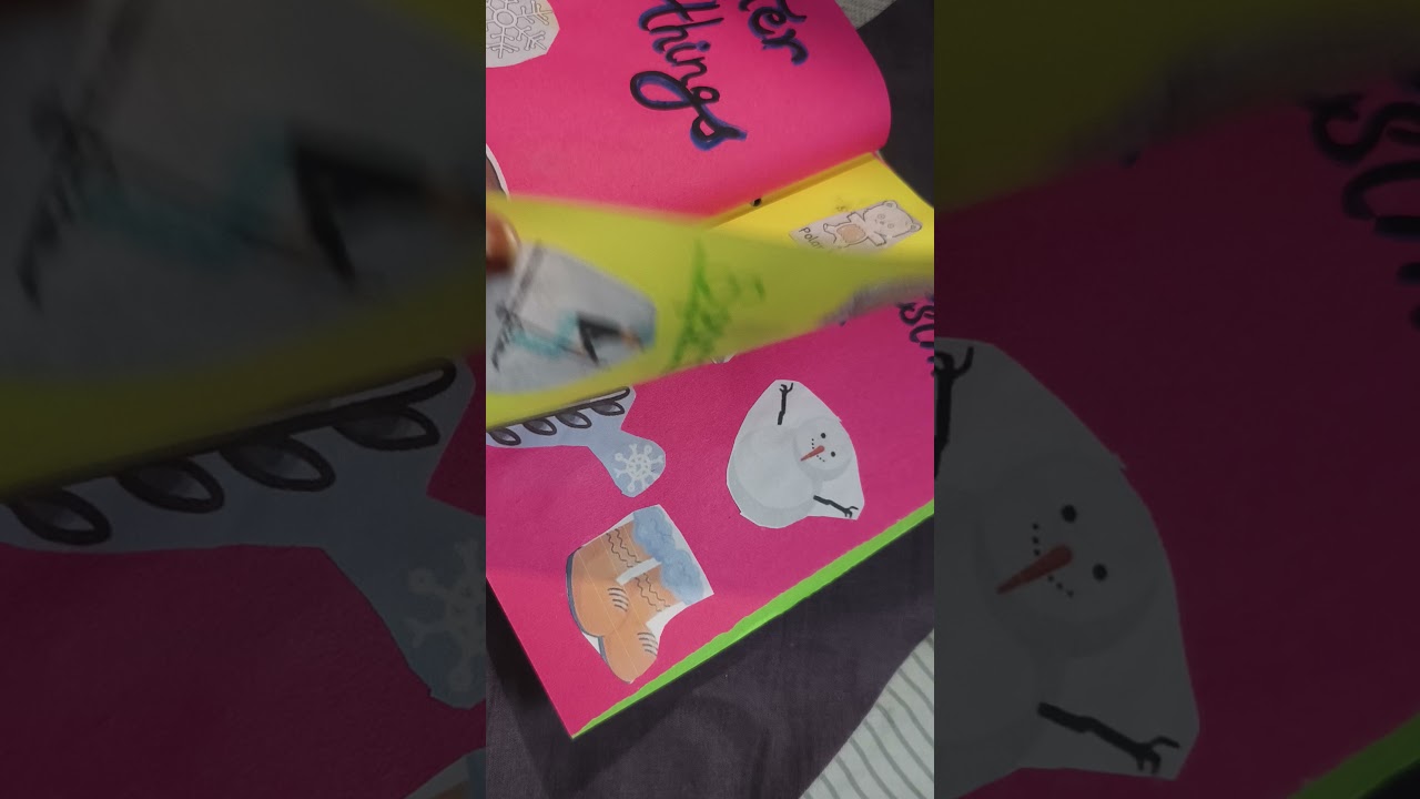 Winter season scrapbook