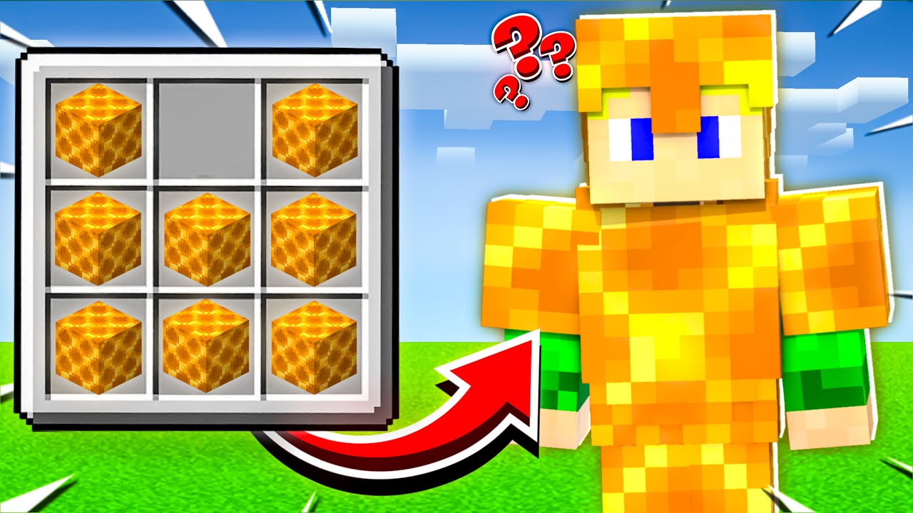 Minecraft, de MINDEN BLOCKBÓL lehet PÁNCÉLT CSINÁLNI!