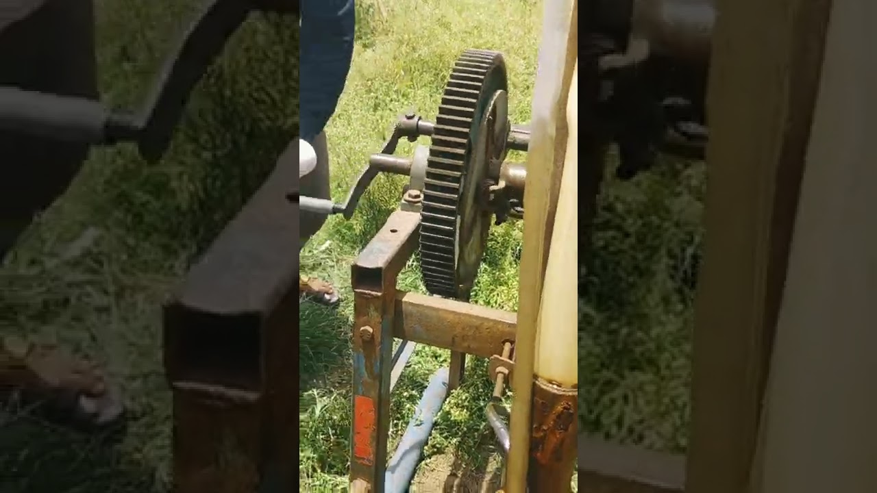 Borewell lifting machine homemade
