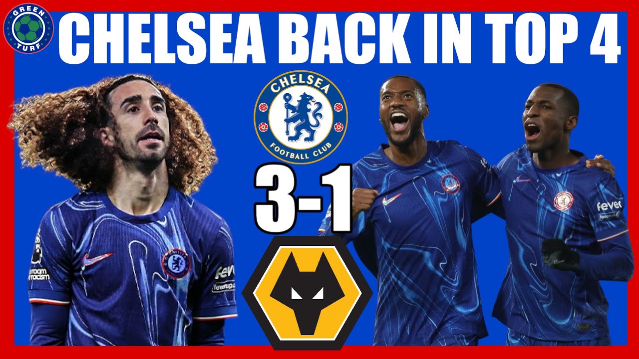 CHELSEA 3-1 WOLVES REACTION, REVIEW | BLUES BACK IN TOP 4 | SANCHEZ HOWLER! CHALOBAH MASTER CLASS