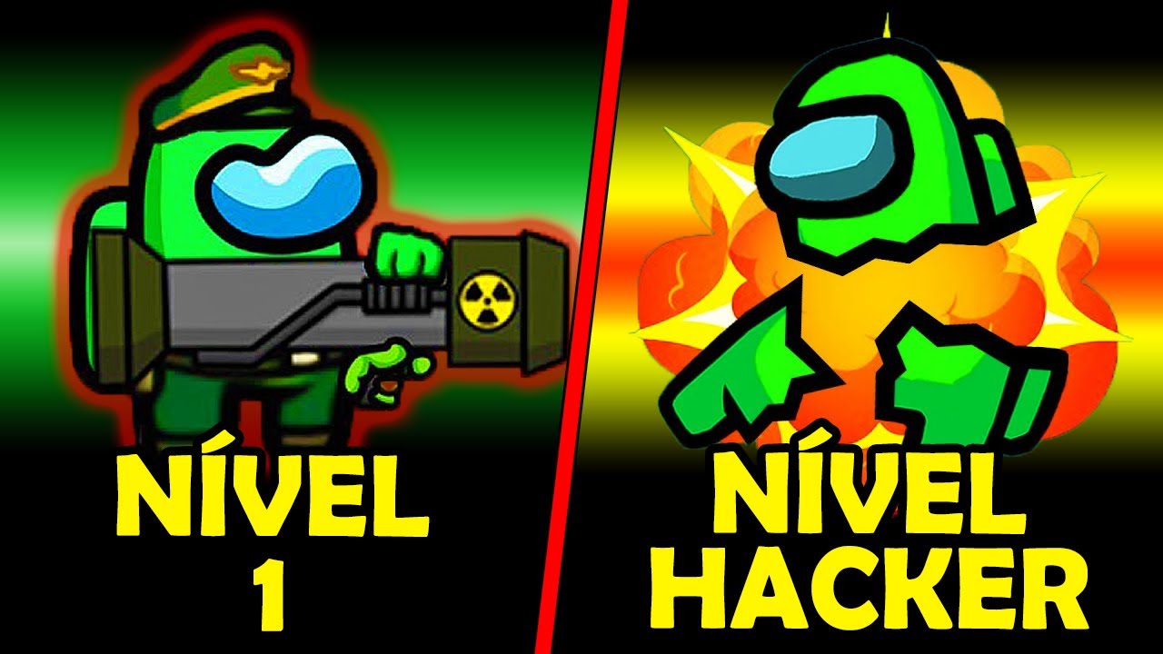 EVOLUÇÃO do BOMBARDEIRO LEVEL 1 ao NÍVEL HACKER no Among Us Mod - O FILME