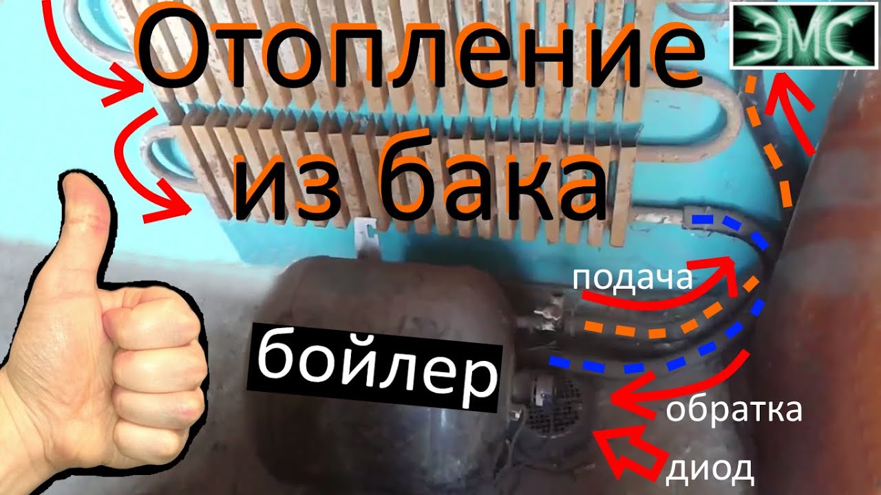 Самодельная система отопления на основе старого бойлера Ariston
