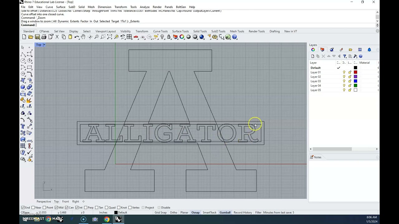 Monogram Sign - Laser Version