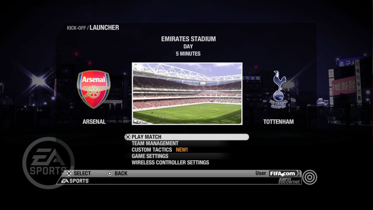 FIFA 09 (2009) - Arsenal vs Tottenham Hotspur - Gameplay PS3 HD [RPCS3]