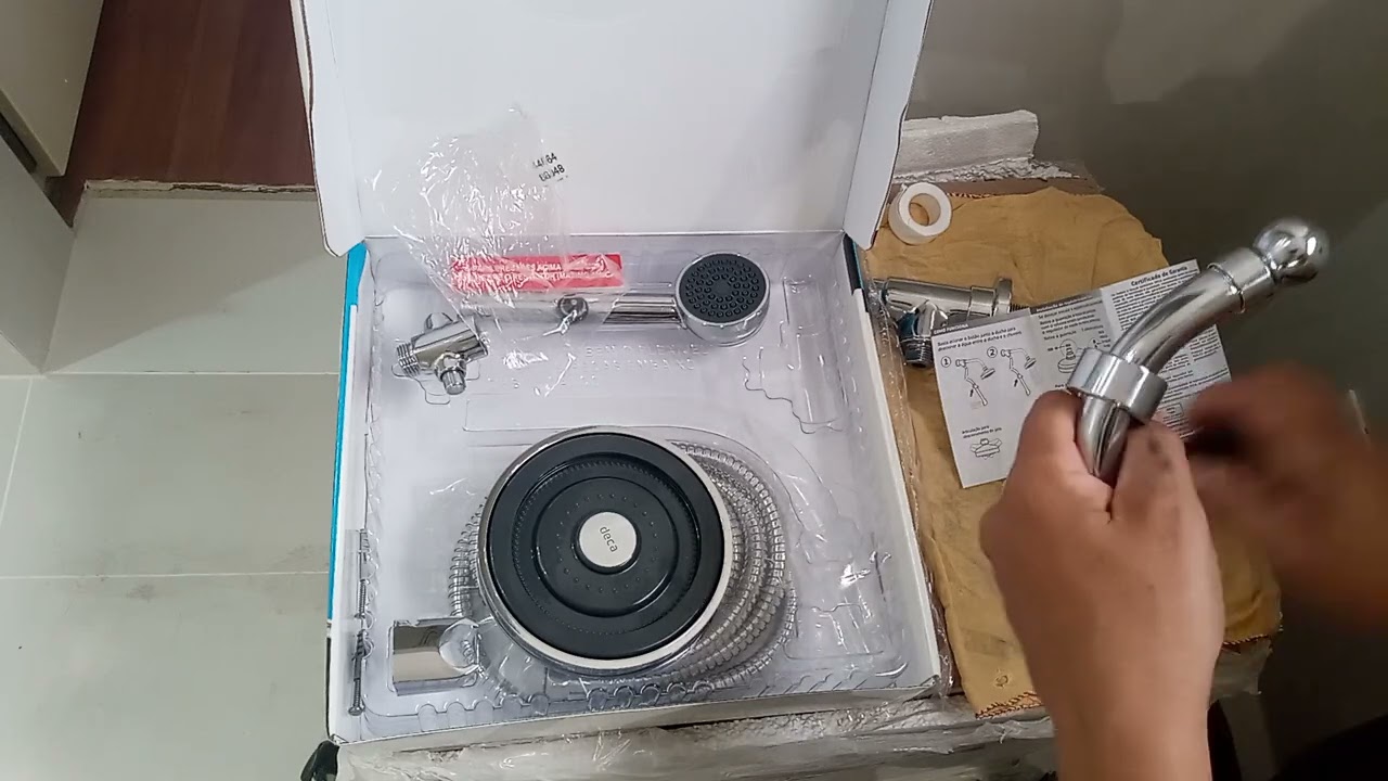montagem Ducha Acqua Plus deca com desviador