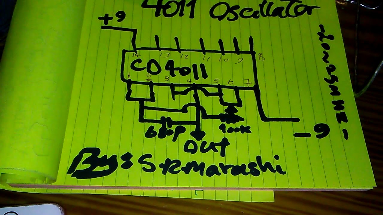 cd4011 20mhz oscillator super simple