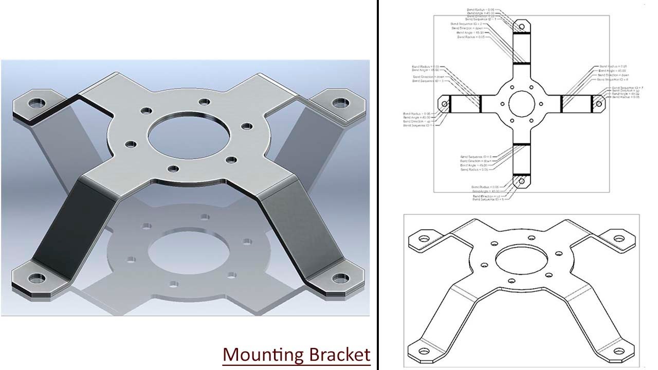 Mounting Bracket through Sheet Metal || Siemens NX Tutorial