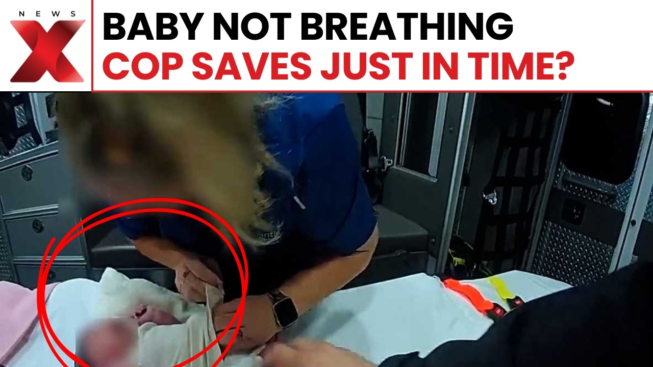 Hero Cop Saves Baby Seconds Before Death&mdash;Bodycam Shows Miracle Rescue! | NewsX