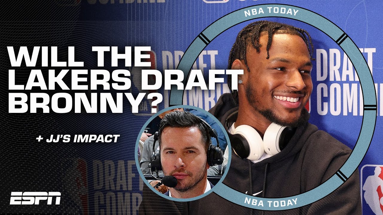 How does the JJ Redick hire impact the Lakers' possibility of drafting Bronny James 👀 | NBA Today