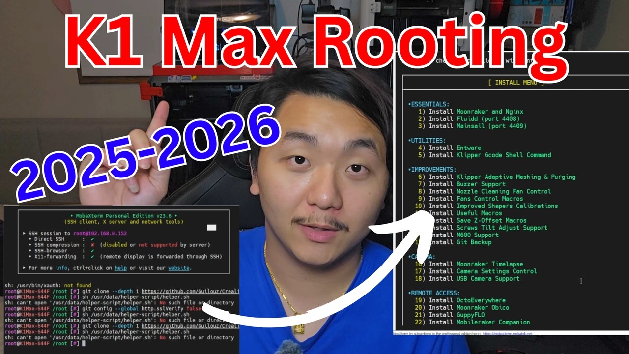 Creality K1 Max Rooting с комплектом обновления CFS: распространённые проблемы и решения